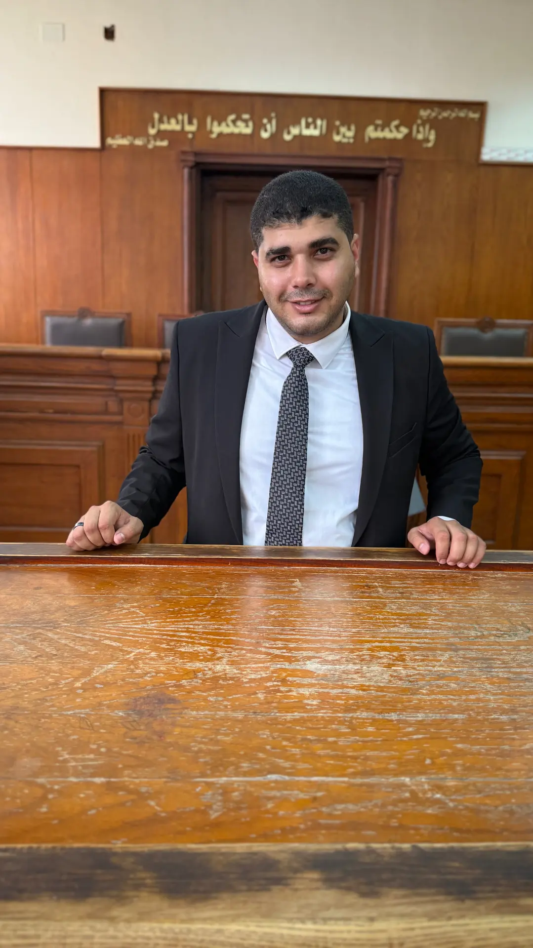 Inside an Egyptian courtroom in Cairo before a hearing